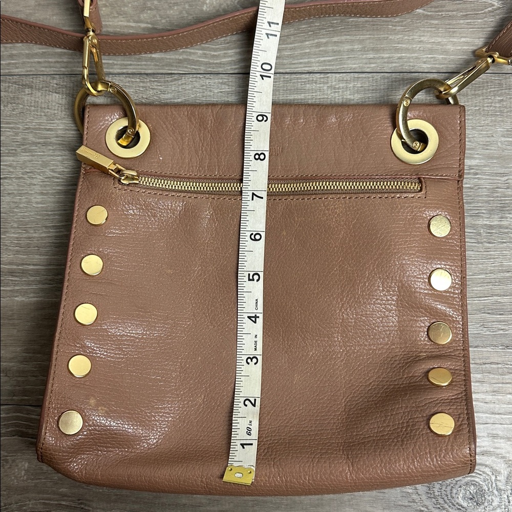 Hammitt Brown Leather Crossbody with Gold Studs - Picture 10 of 11